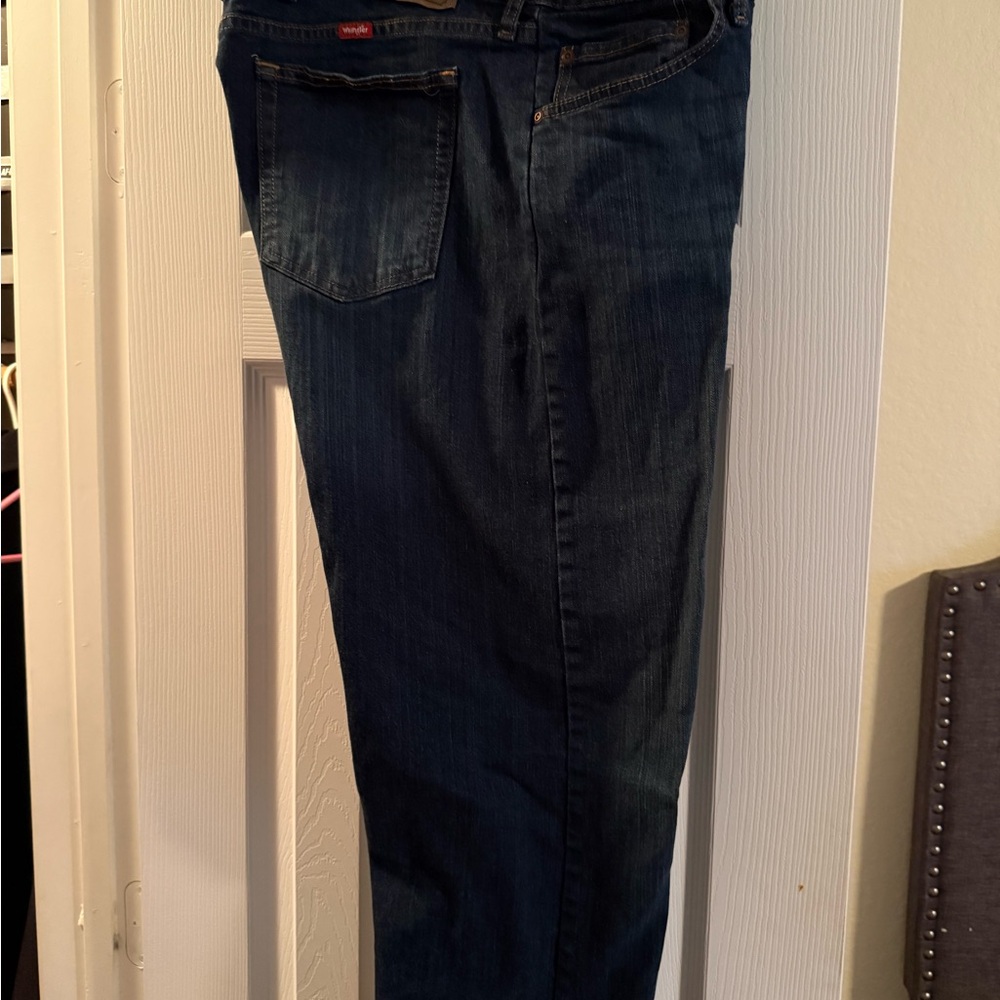 Wrangler Dark Blue Straight Jeans